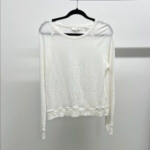 Vince White 100% Linen Longsleeve